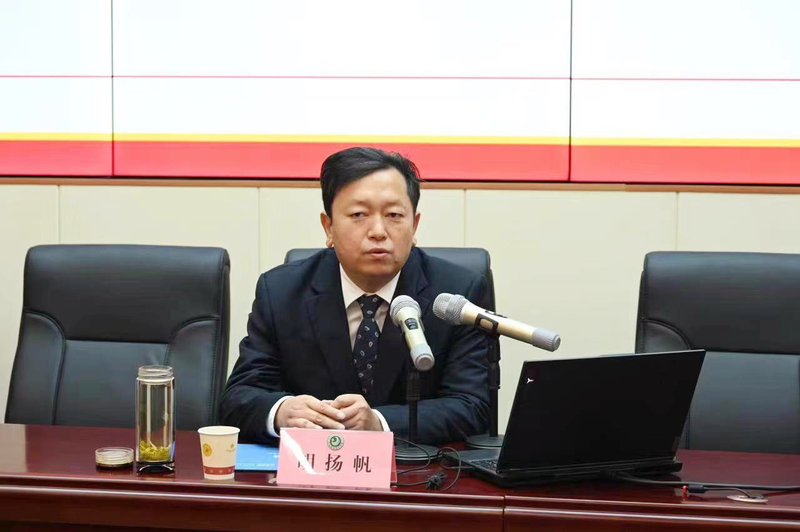 1672885223725058605.jpg 1、党委书记胡扬帆作宣讲报告.jpg